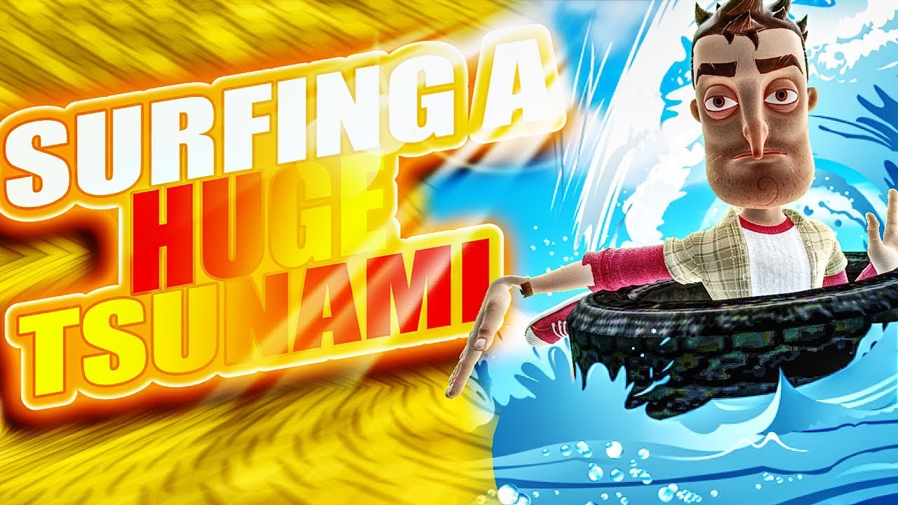 We Tried To Build Surf Boards to Surf A Huge Tsunami Disaster in Gmod! (Garry's Mod)