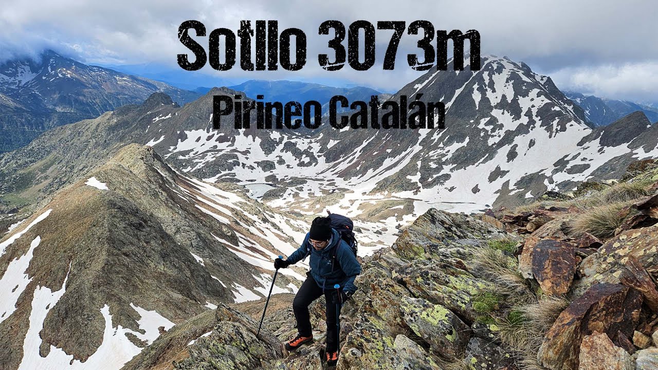 Pic del Sotllo (3073m) desde el Pla de Farga. Pirineo Catalán