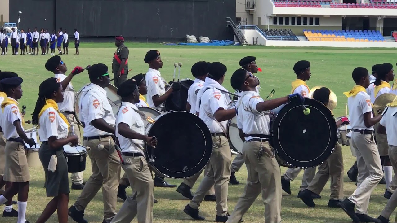 Antigua National Pathfinder Drill Squad and National Drum Corp @2017 Independence Parade Part 2