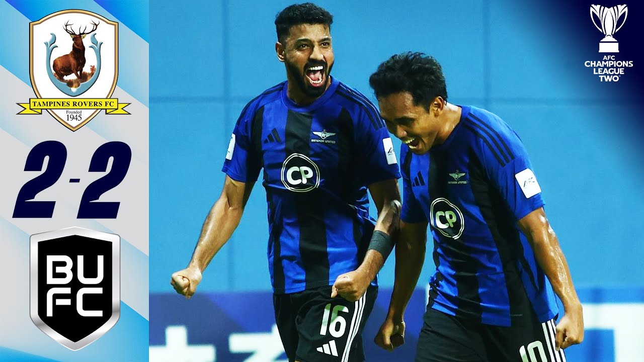 Bangkok through after TENSE DRAW! | Tampines Rovers 🇸🇬 vs Bangkok United 🇹🇭 | Highlights ACL Two™
