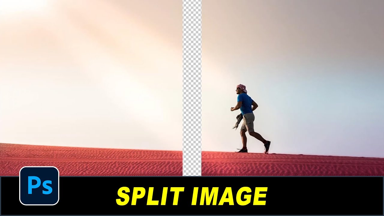 SPLIT IMAGE Quickly in Photoshop