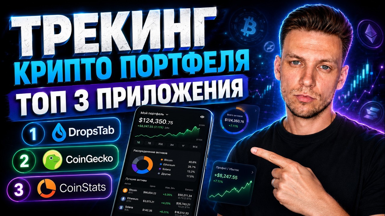 DROPSTAB, COIN STATS, COINGECKO | ПРИЛОЖЕНИЯ ДЛЯ МОНИТОРИНГА КРИПТО ПОРТФЕЛЯ