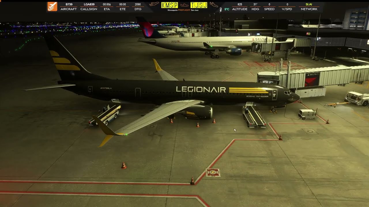 Aloft Virtual Alliance LegionAir KMSP to TJSJ B739ER