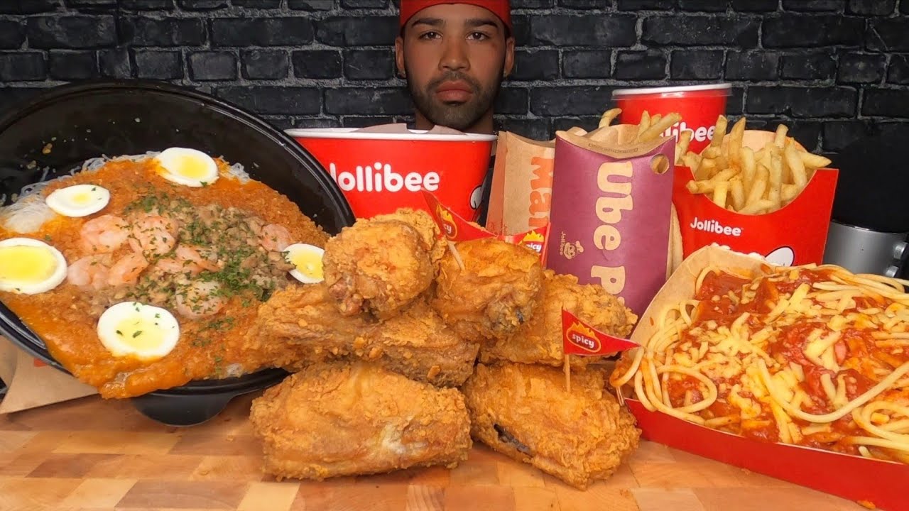 (ASMR) JOLLIBEE MUKBANG