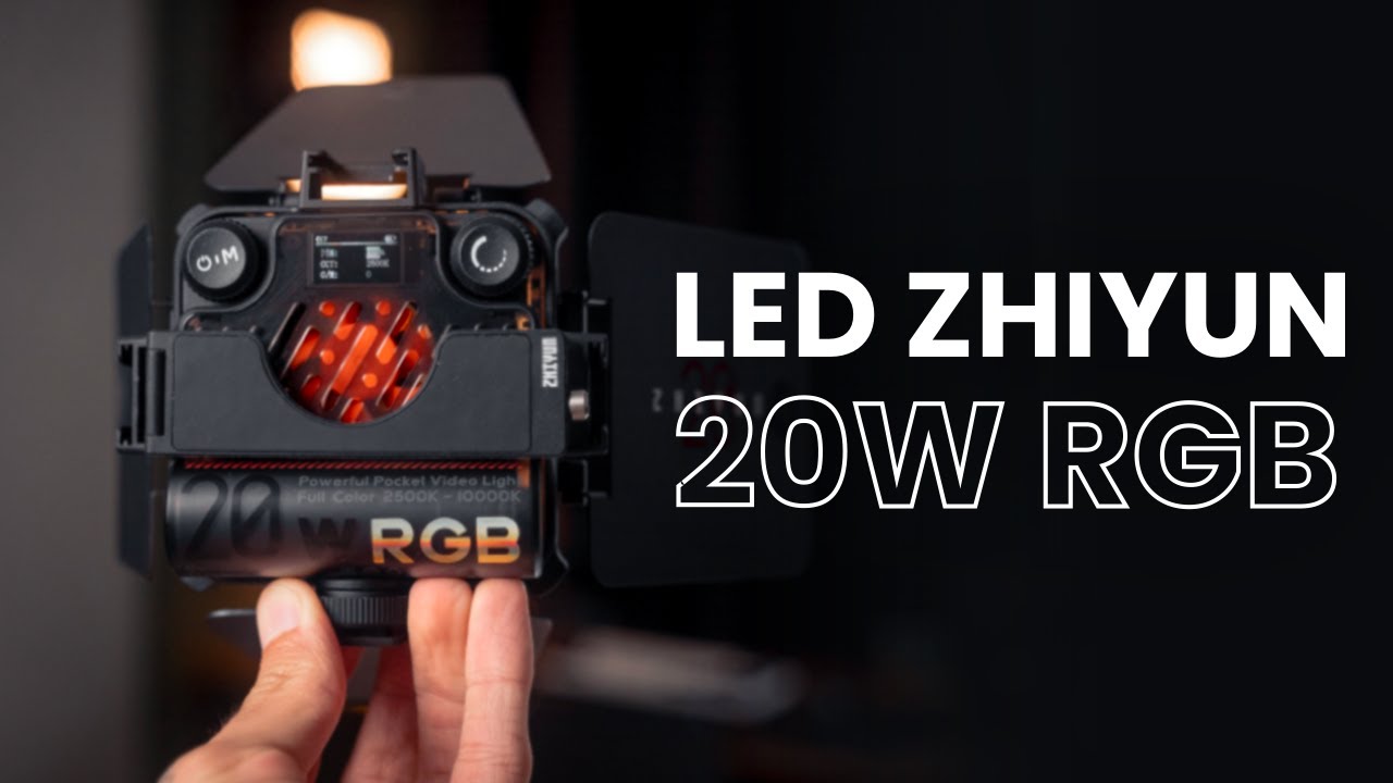LED pequeno e PODEROSO para iluminação - Review Zhiyun Fiveray M20C