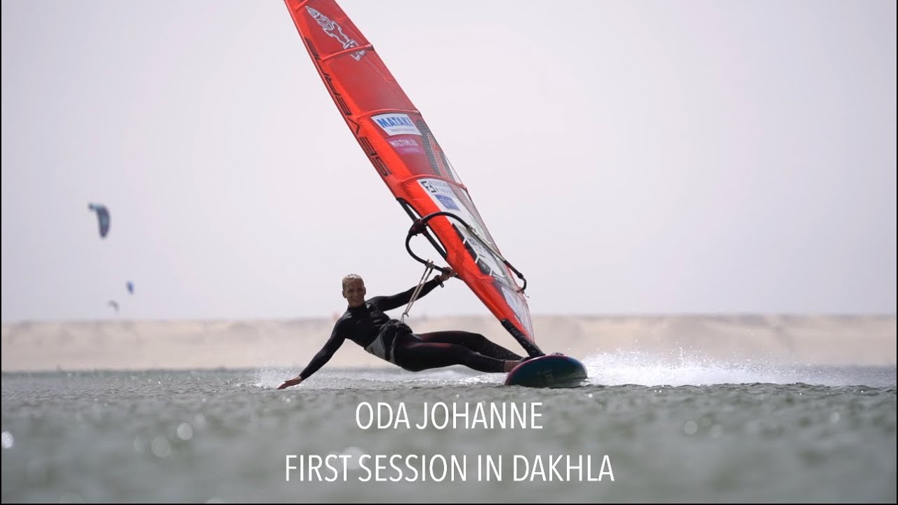 BEST WINDSURF SPOT IN THE WORLD - Oda Johanne: First Session in Dakhla