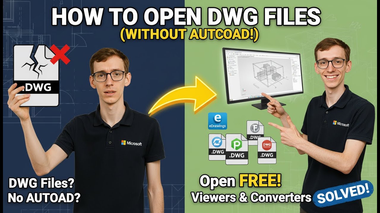 How to Open DWG Files without AutoCAD (Free Viewers)