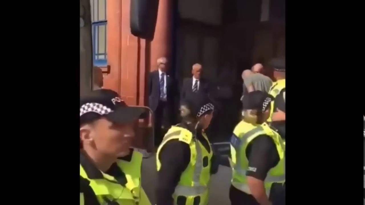 Rangers fan saying to Scot brown &rdquo;How&rsquo;s your sister &ldquo;