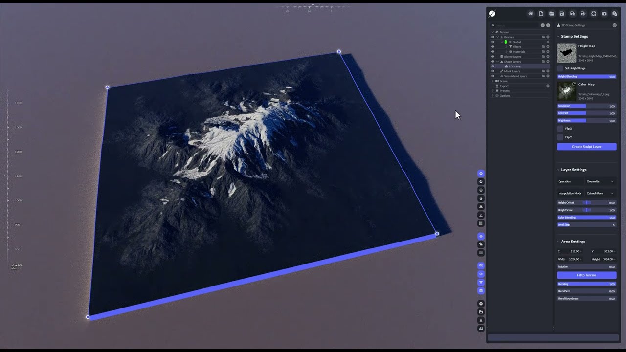 World Creator - 2D Stamp Layer