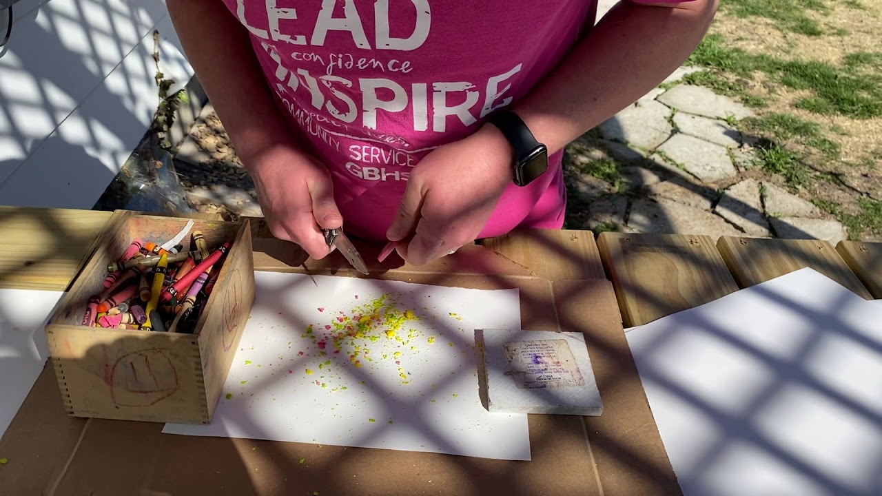 Crayon melt Monotypes