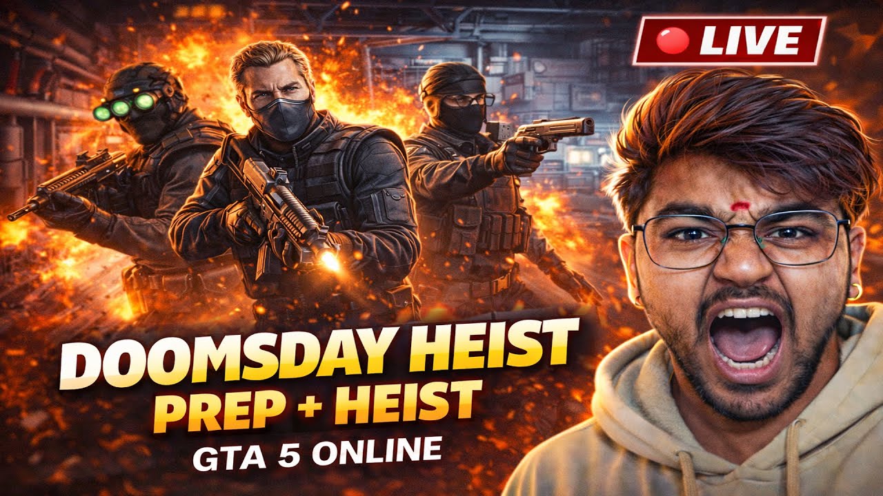 🔴 LIVE NOW 🔥 Biggest Doomsday Heist with Friends | GTA Online Hindi  #gta #gta5 #gtav #gtaonline