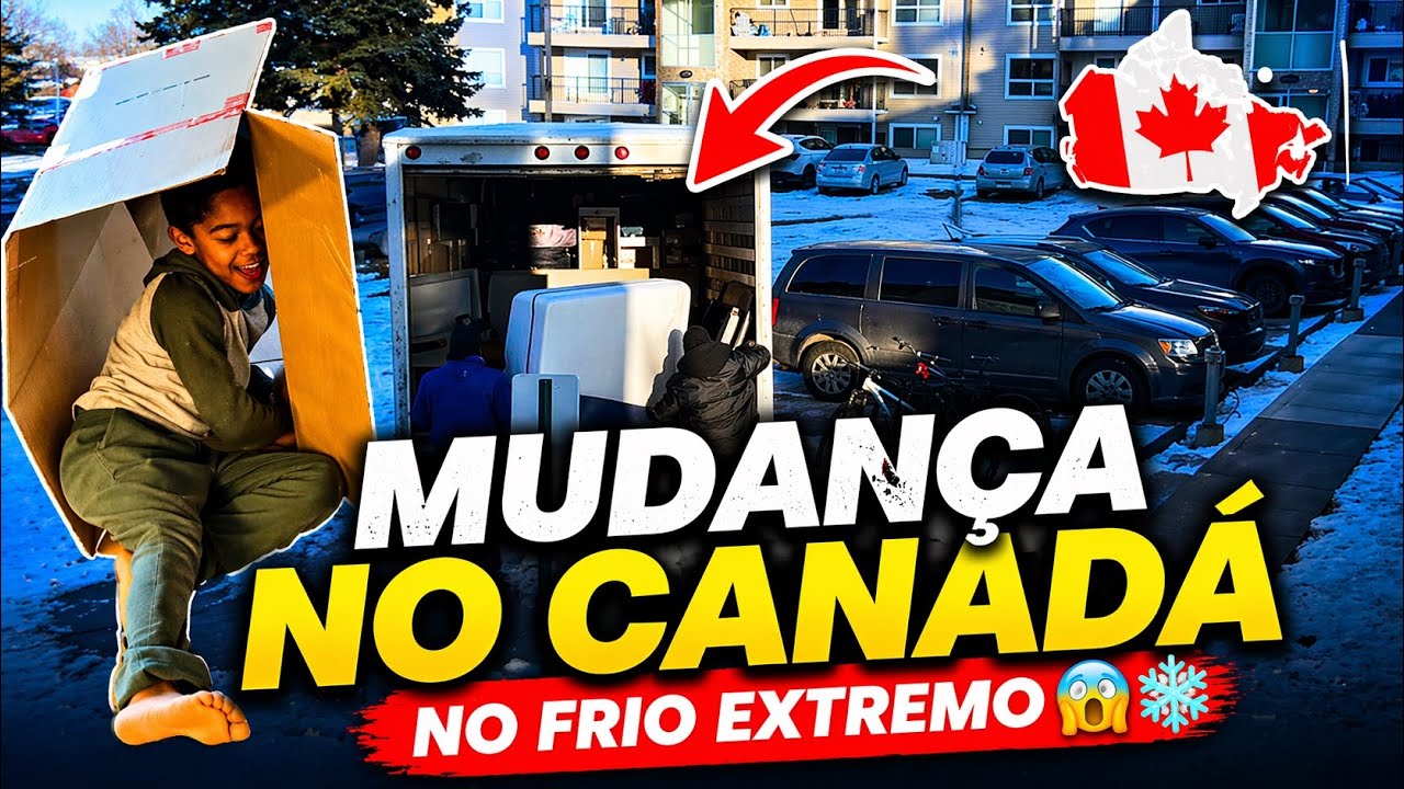 Mudança no Canadá no frio extremo (-21°C) | Rotina de imigrante