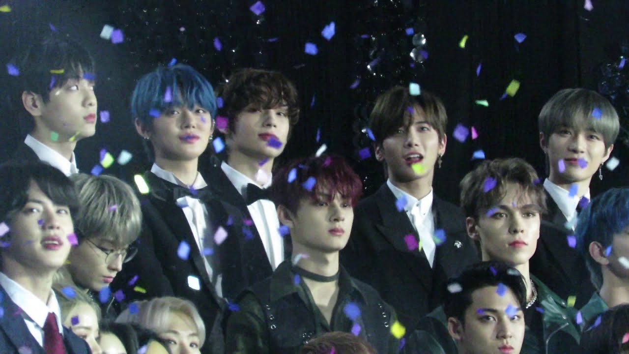191227 KBS 가요대축제 투모로우바이투게더(TXT) 엔딩 영상 리액션 + 단체 엔딩곡 지구별 여행자  Full