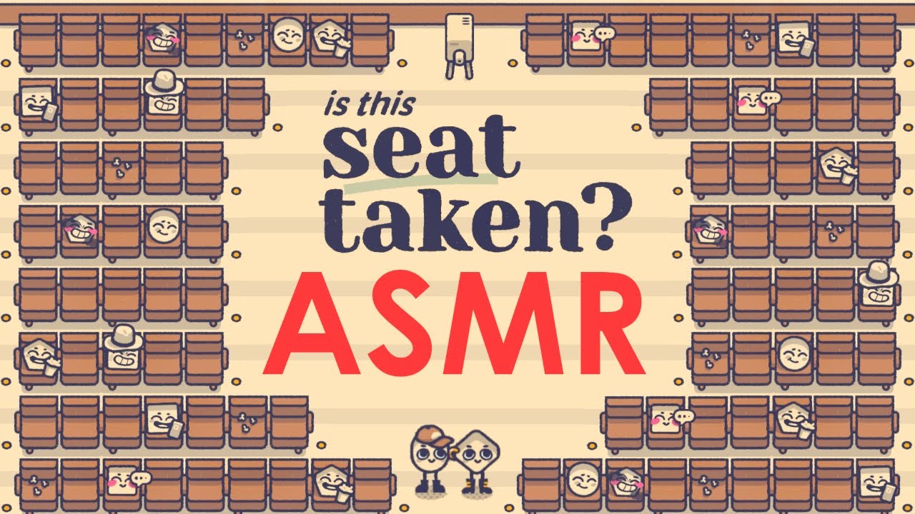Sleepily Seating Shapes ~ Is This Seat Taken? ASMR (close up ear-to-ear male whispers)