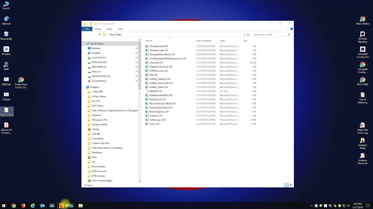 Anytone CPS Export & Import of CSV files for D868 and D878