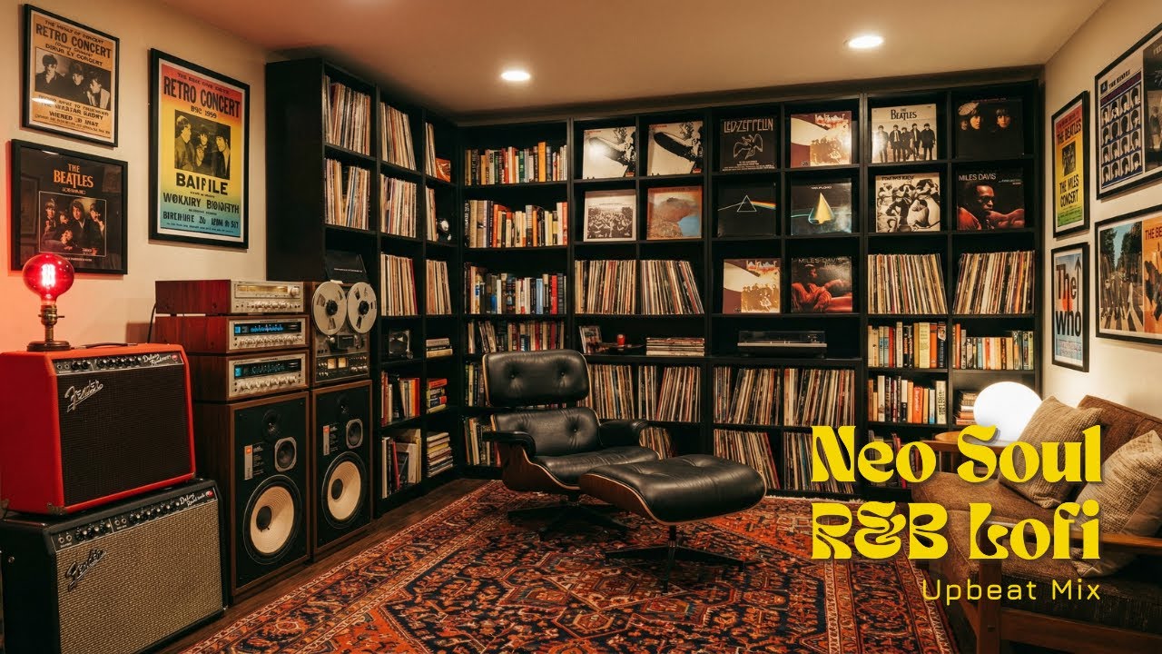 Soulful Retro Listening Room 🎶 Neo Soul & R&B Lofi Warm Vinyl Vibes for Deep Relaxation, Work, Study