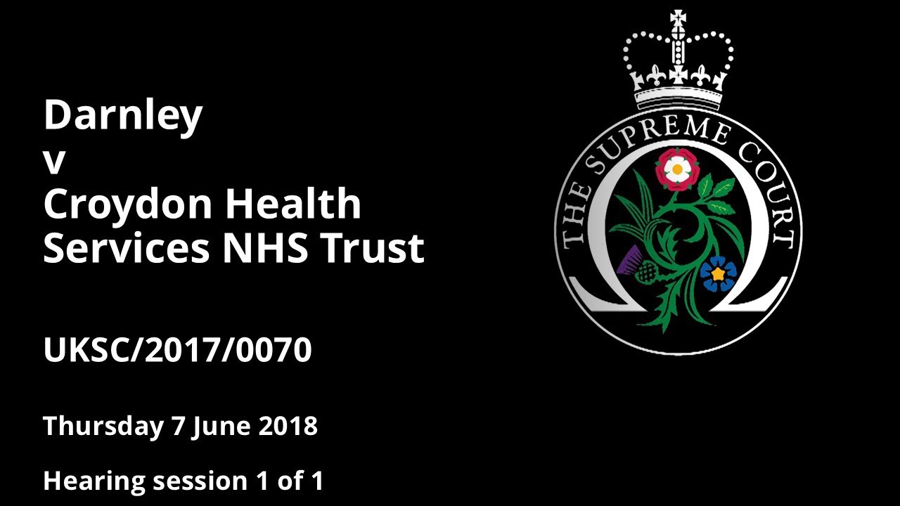 Darnley v Croydon Health Services NHS Trust