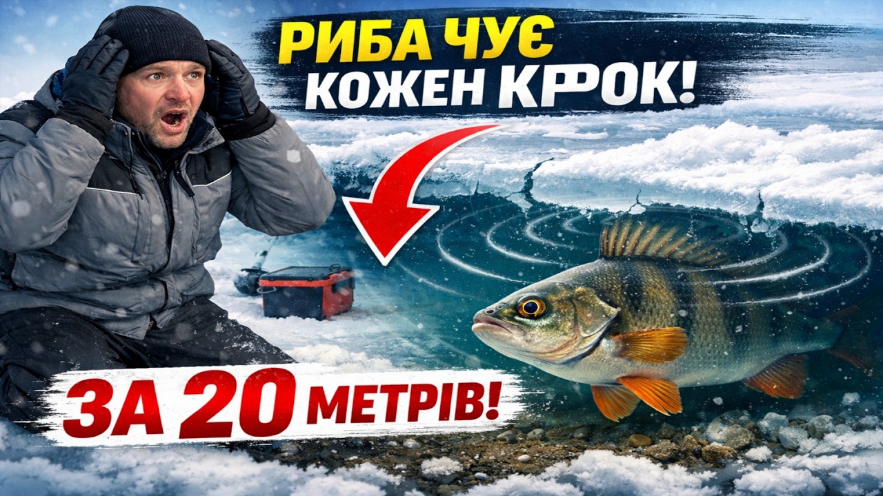 Вся зимова риболовля – брехня? Риба чує ваш кожен крок за ДВАДЦЯТЬ метрів під товстим льодом