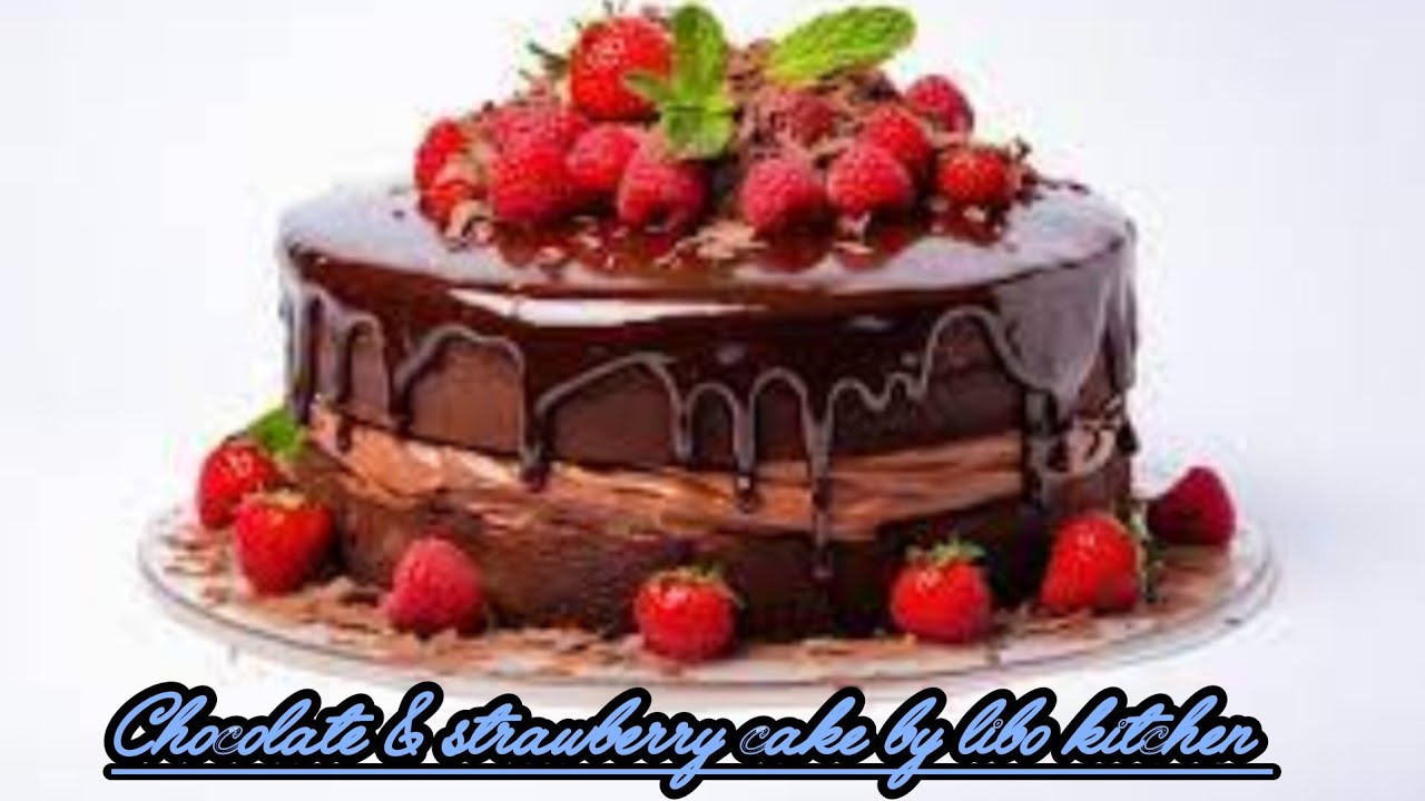 The ultimate chocolate Strawberry cake recipe/Easy chocolate cake with strawberries by libo kitchen