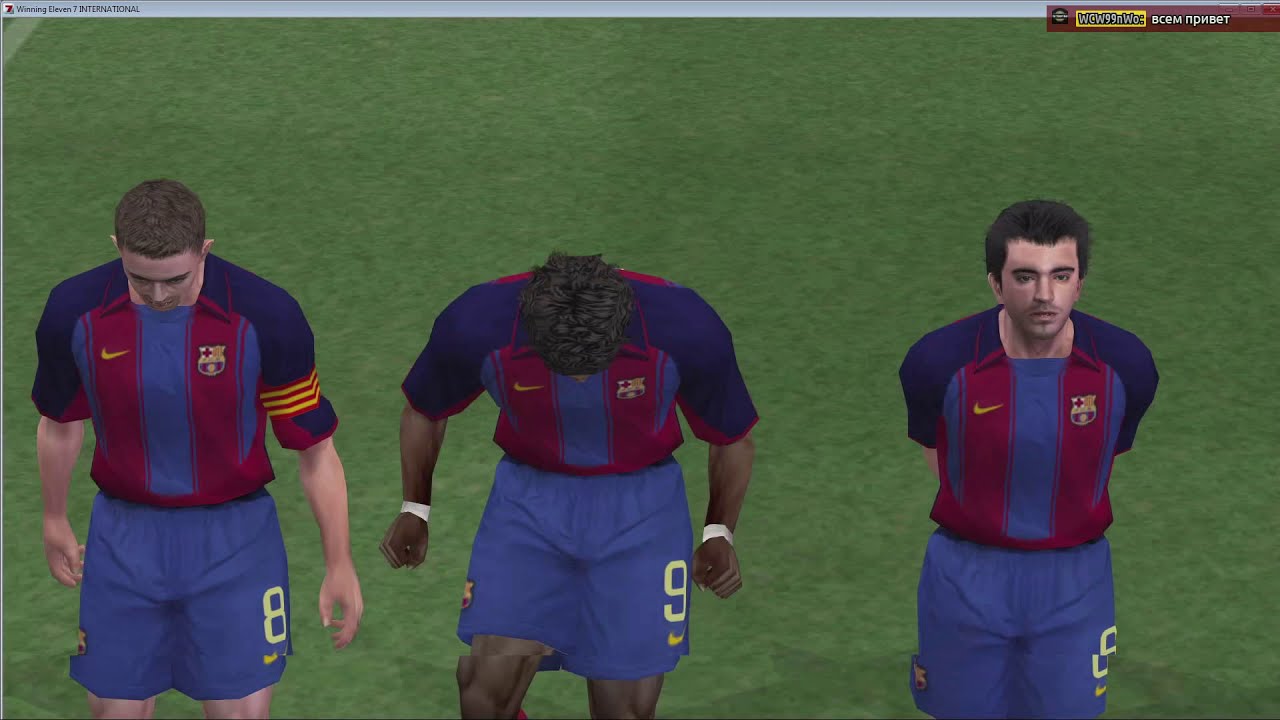 PES 3 - Real Madrid vs. Barcelona (Winning Eleven 7 Wendetta 1.3 2003-2004 patch)