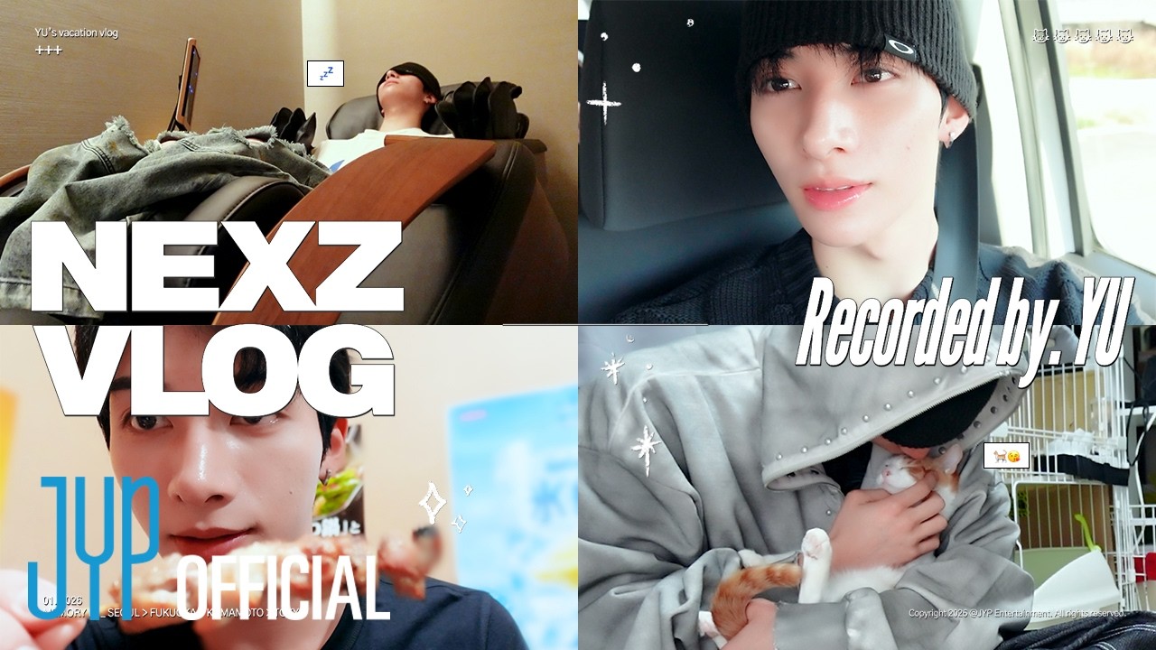 [NEXZ(넥스지) VLOG] YU VLOG | 유우로그🐈‍⬛🥞 #3 | ฅ^•ﻌ•^ฅ 냥이들과 함께하는 먹짱력 427% 발휘한 유우의 힐링 휴가.⊹˖ᯓ★. ݁₊