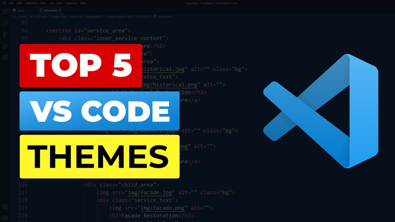 Top 5 VS Code Themes + Customization ❤️