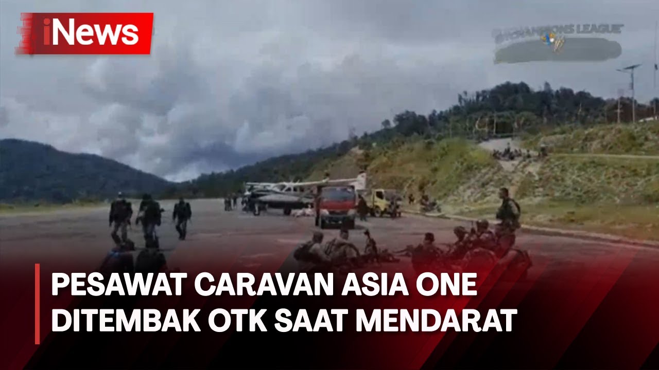 Pesawat Asian One Ditembak OTK Saat Mendarat di Puncak Papua Tengah - iNews Malam 16/02