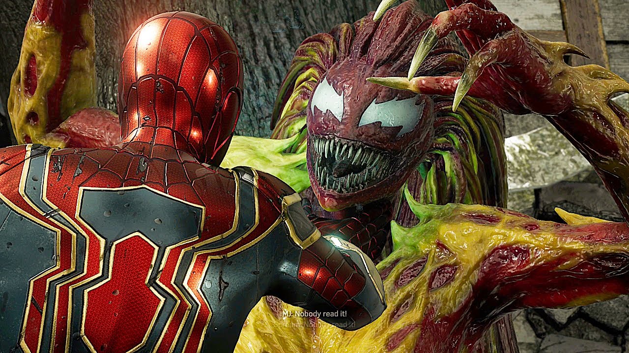Scream Vs Spider-Man With Iron Spider Suit Fight Scene - Marvel's Spider-Man 2 PS5