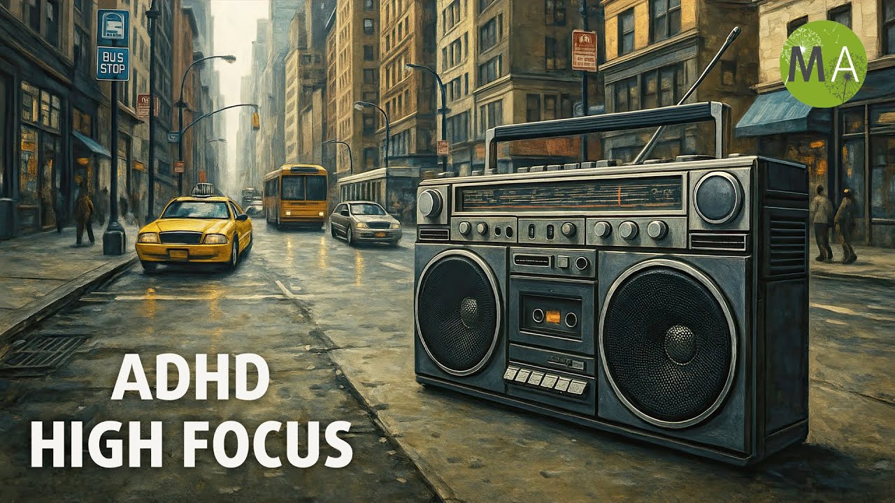 Old School Hip-Hop Boom Bap Mix with Isochronic Tones for ADHD Focus