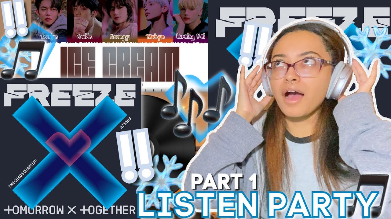 TXT - ‘The Chaos Chapter : FREEZE’ FULL ALBUM LISTENING PARTY ❄️ | ₊˚♡ TXT MOAthon (EP.22) PART 1 +.