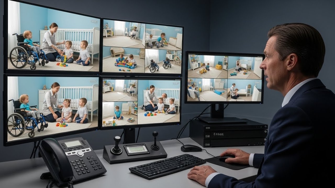 BILLIONAIRE INSTALLED CAMERA TO WATCH HIS PARALYZED TRIPLETS WHAT HE SAW THE MAID DOING SHOCKED HIM