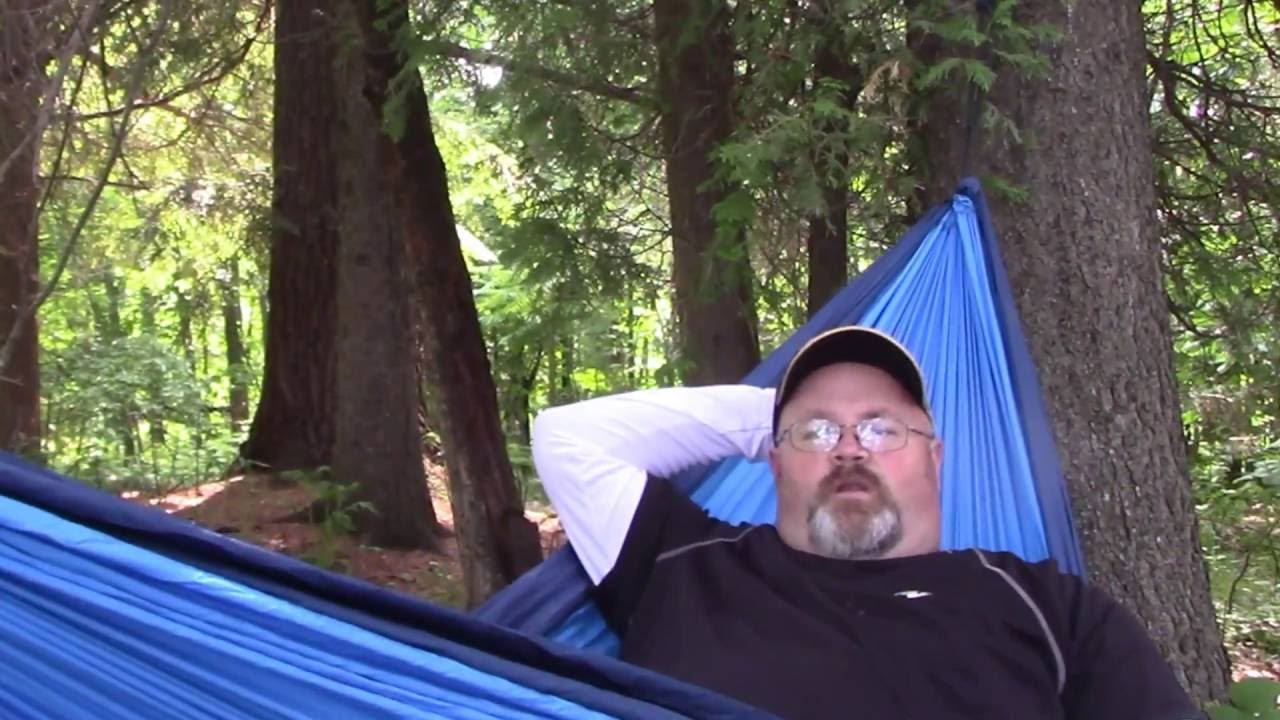 Chillax hammock set up.
