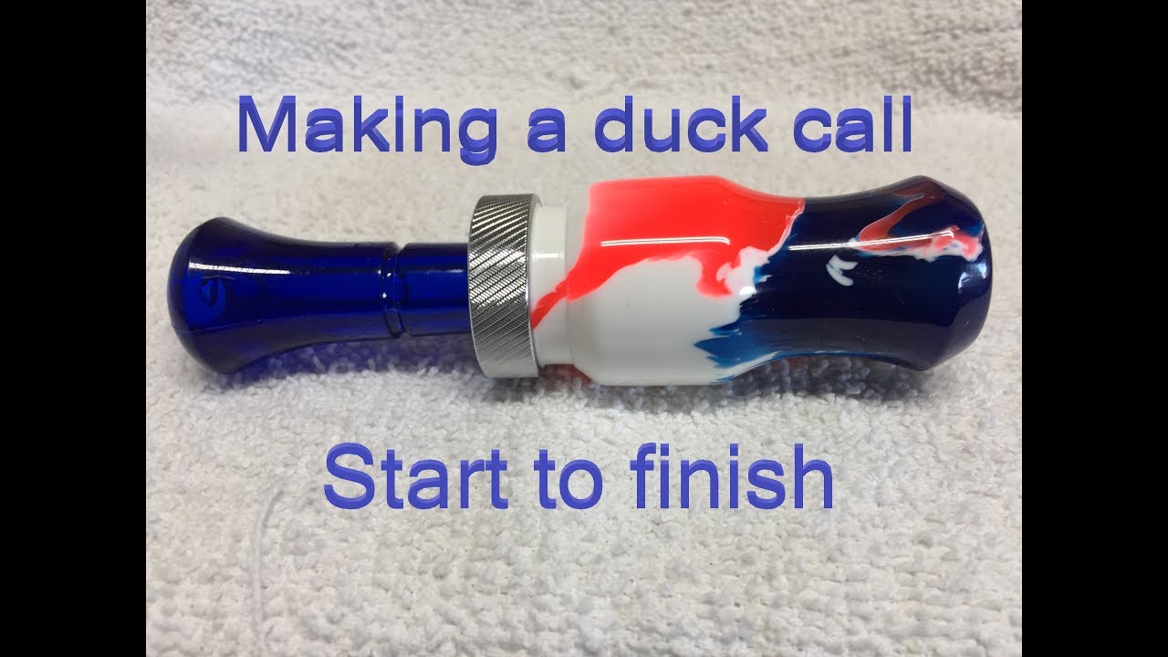 Red White & Blue Duck Call - Casting to Turning