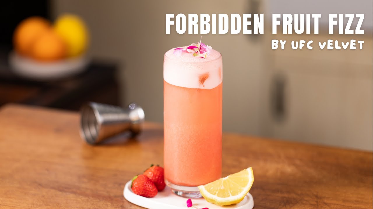 Forbidden Fruit Fizz l UFC Velvet Coconut Milk Unsweetened I Easy Recipe