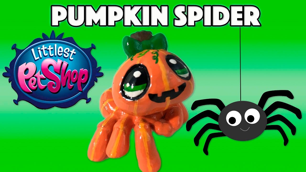 Custom SPIDER PUMPKIN LPS Littlest Pet Shop Tutorial