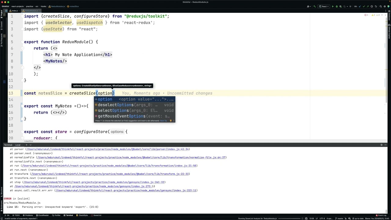 React vs Redux.Toolkit: Store, Slice, Reducer, Action, State, Selector