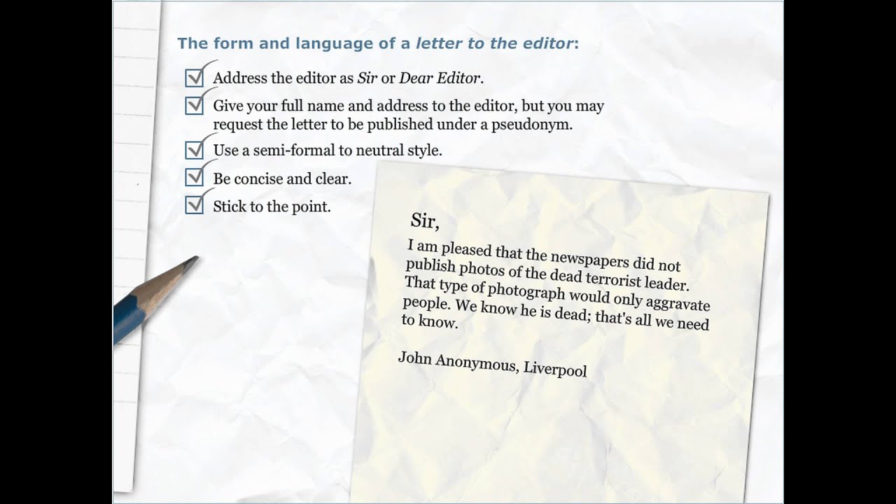 Letter to the Editor