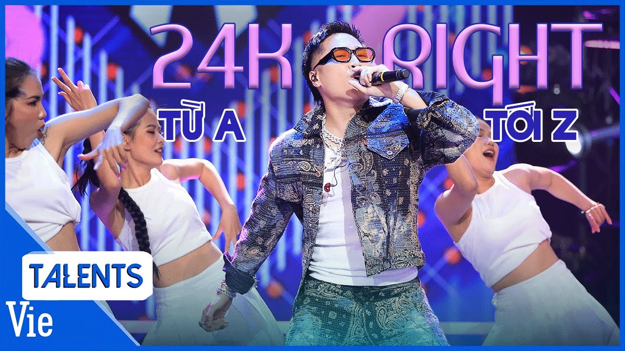 Ho&agrave;ng tử Long Bi&ecirc;n 24K.RIGHT chất lừ Từ A Tới Z với flow biến ảo v&agrave;o chung kết | Rap Việt Live Stage