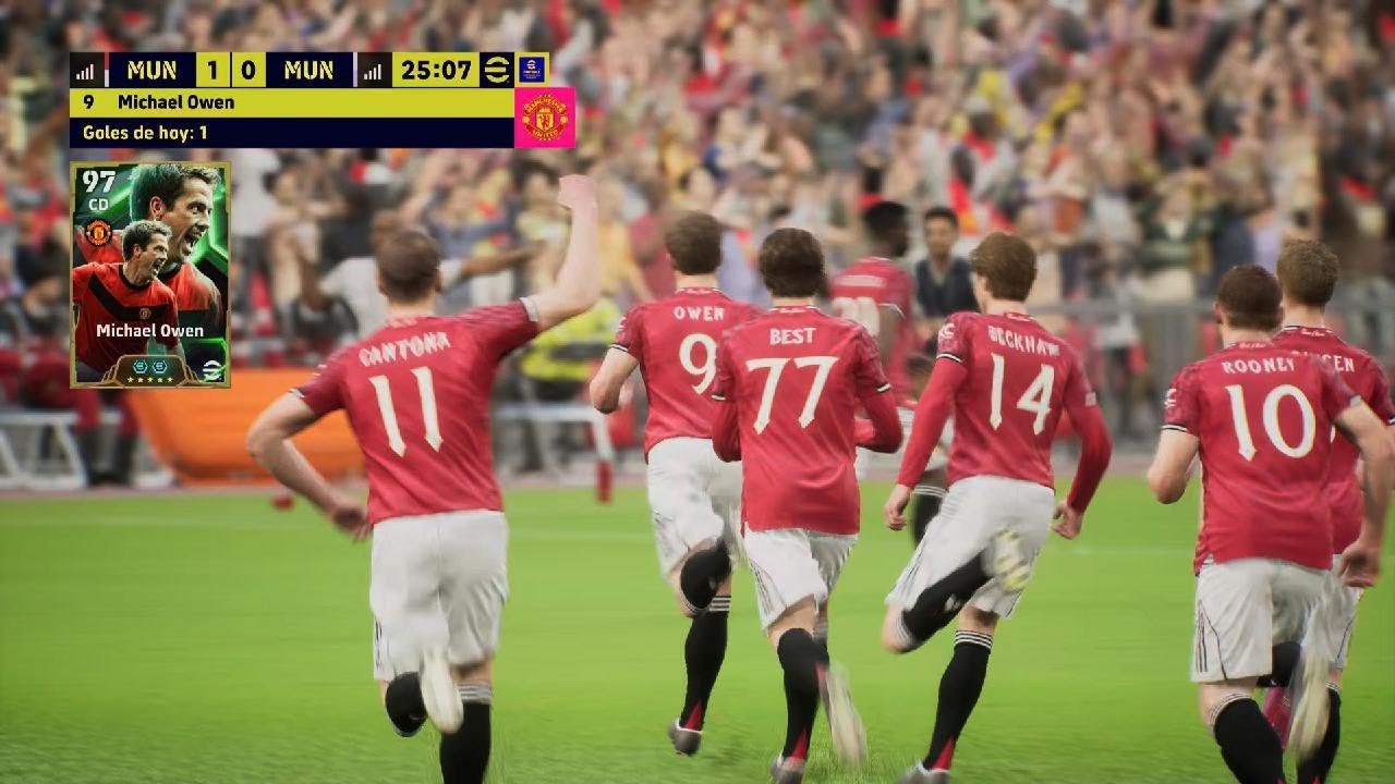 Golazo de oro Michael Owen tras jugada de lujo de George Best - eFootball 2026