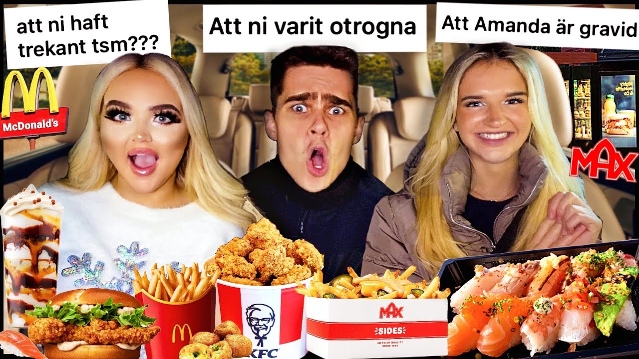 BESTÄLLER SAMMA MAT SOM BILEN FRAMFÖR och svarar på rykten