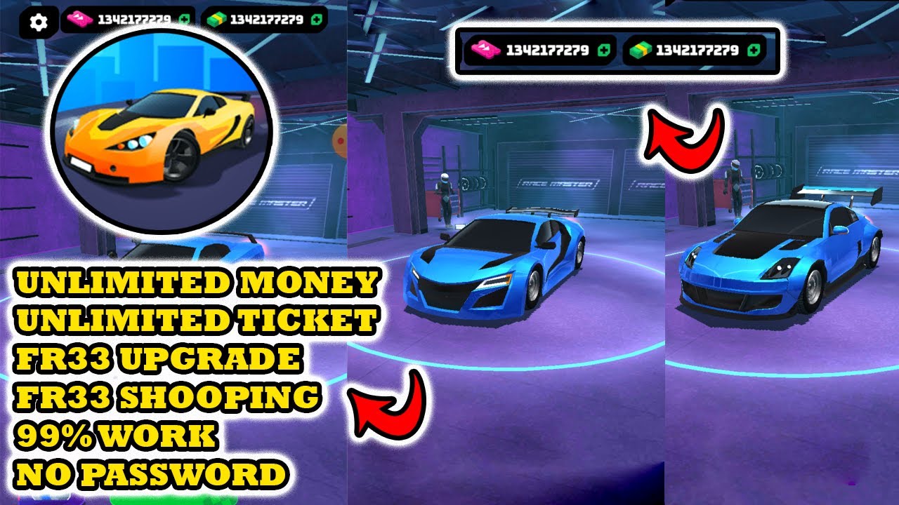 Update!!! Race Master 3D mod apk - Unlimited Money & Ticket