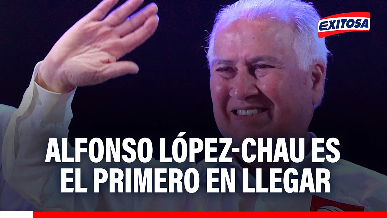 🔴🔵 Alfonso L&oacute;pez-Chau lleg&oacute; al Centro de Convenciones de Lima para el Debate Presidencial