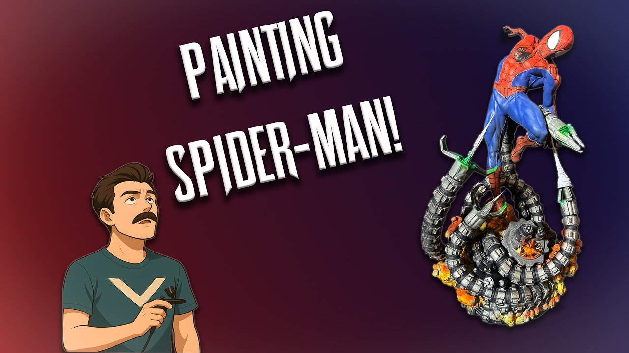 Painting A Spider-Man VS Doc Ock Statue!