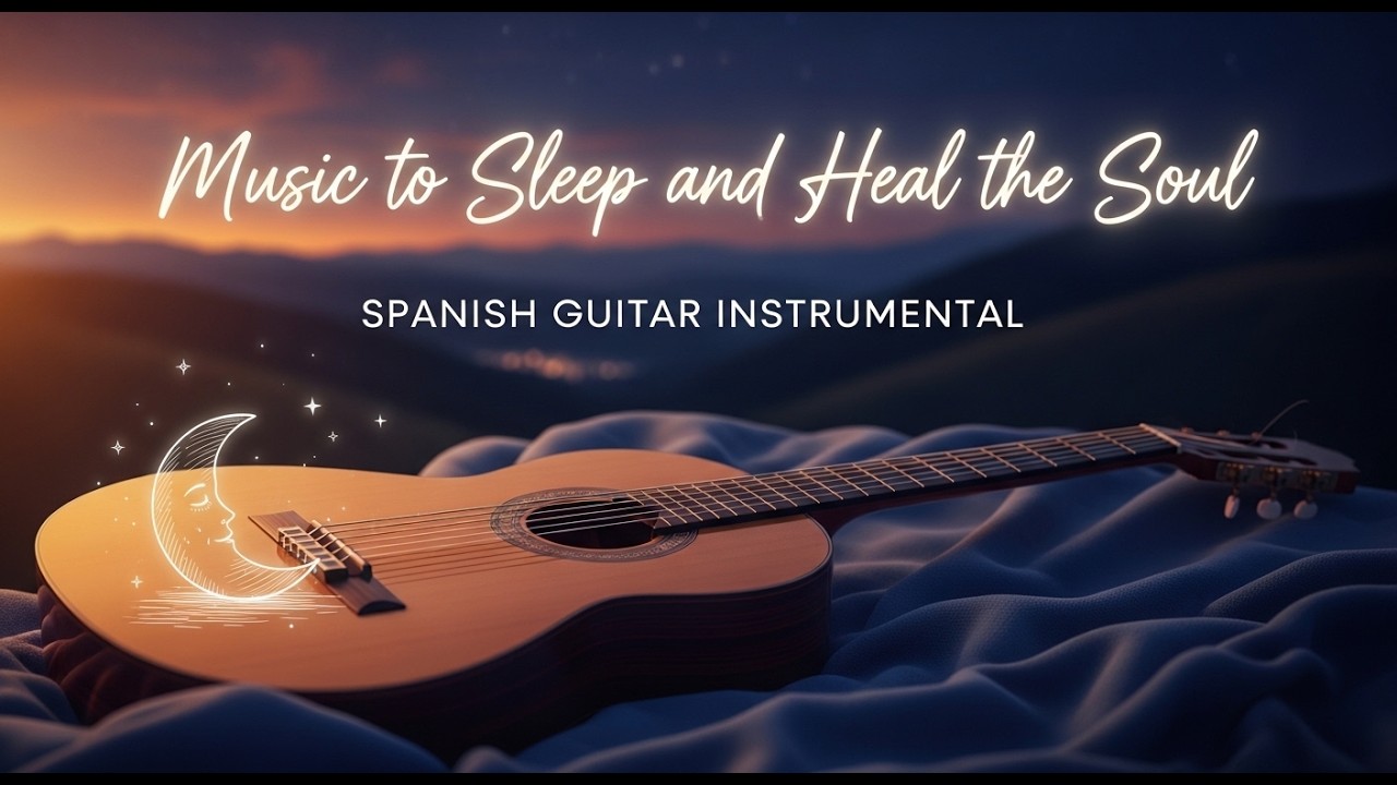 Música Instrumental para Dormir Profundamente ✦ Guitarra Española Nocturna