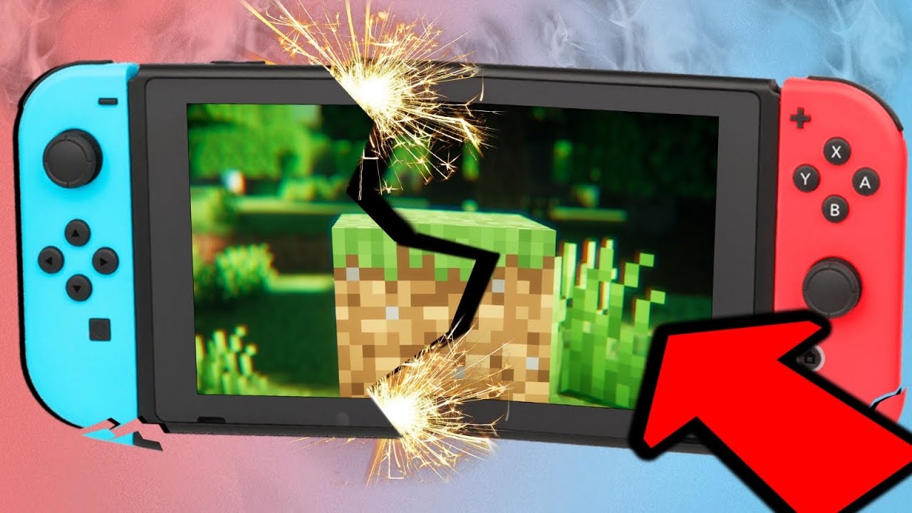 DESTROZO un NINTENDO SWITCH OLED con MINECRAFT