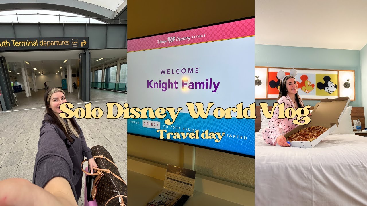SOLO WALT DISNEY WORLD VLOG✨ TRAVEL DAY & POP CENTURY!