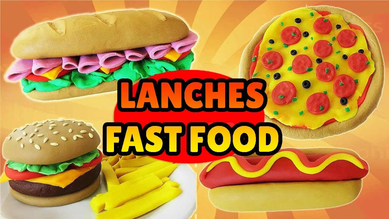 🔴LANCHES FAST FOOD MINIATURA!! COMPILADO Tutorial  Biscuit Pasta Americana bolos e plastilina  DIY🔴
