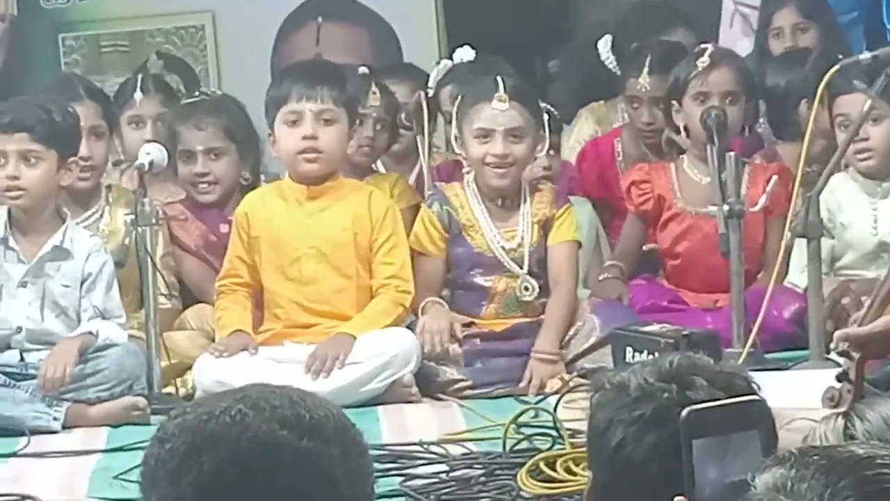 Samyuktha first stage performance in temple