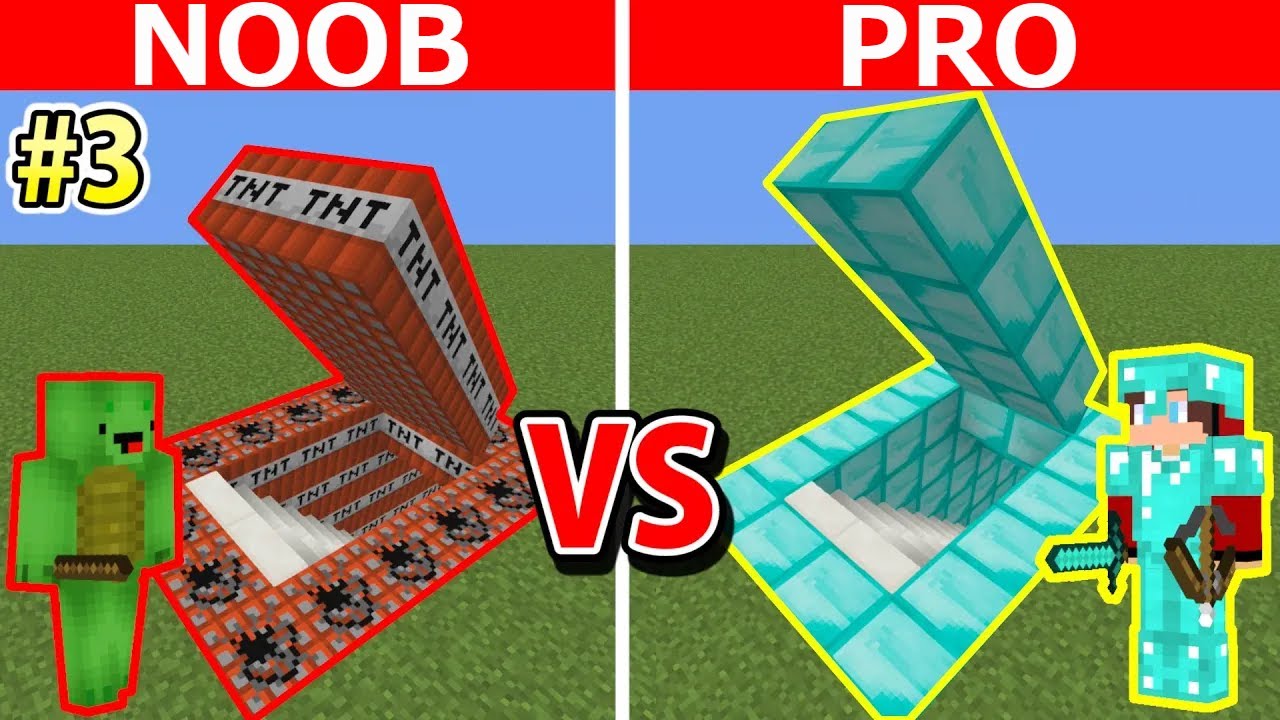 NOOB vs PRO Episode 3: 100% INVISIBLE Secret Base BUILD CHALLENGE