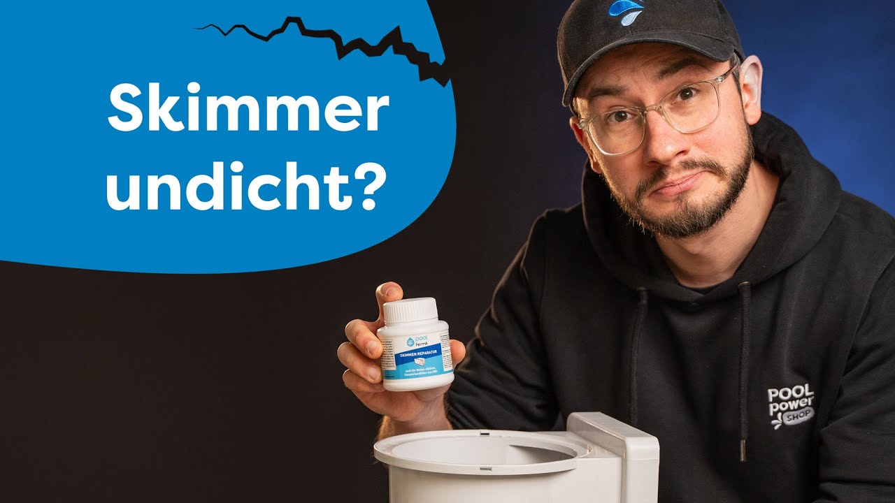 Skimmer abdichten mit Fermit Skimmer Reparatur